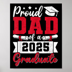 Stolzer Vater eines 2025er Absolventen Vater Absch Poster