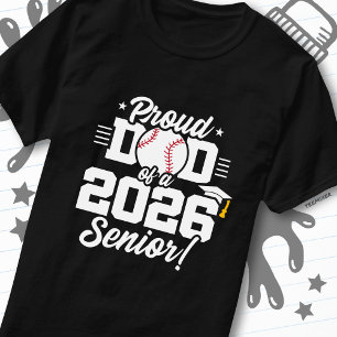Stolzer Vater eines 2026er Abiturienten beim Baseb T-Shirt