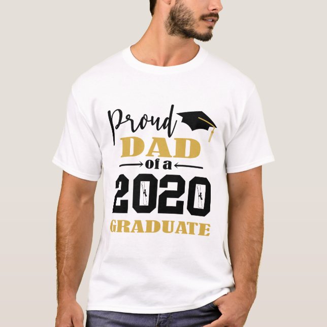 Stolzer Vater eines Absolventen 2020 T-Shirt (Vorderseite)