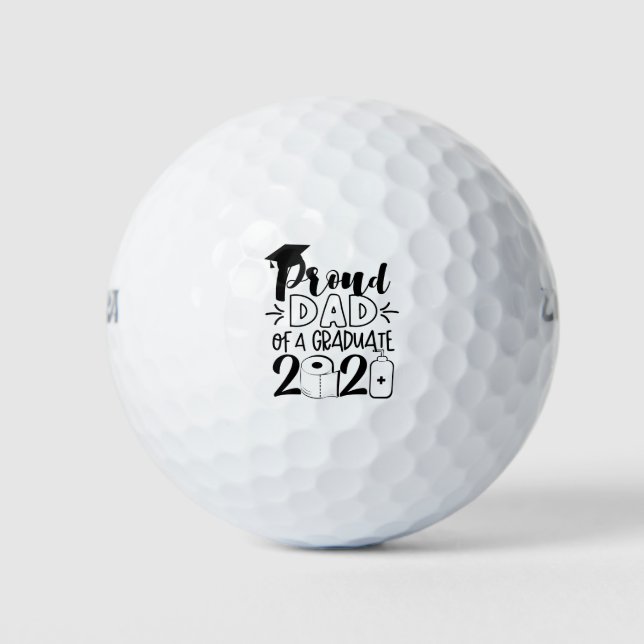 Stolzer Vater eines Absolventen - 2021 Golfball (Vorderseite)
