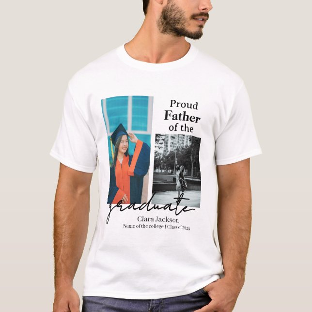 Stolzer Vater eines Absolventen T-Shirt (Vorderseite)
