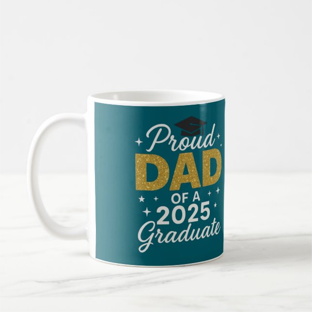 Stolzer Vater eines Absolventen von 2025   Kaffeetasse (Links)