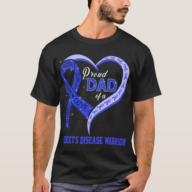 Stolzer Vater eines Behcet-Kriegers T-Shirt (Vorderseite)