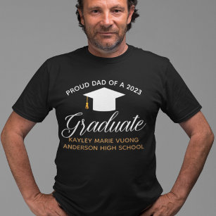 Stolzer Vater eines benutzerdefinierten Abschlusse T-Shirt