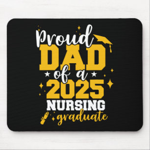 Stolzer Vater eines CL of 2025 Nurse Graduate Seni Mousepad