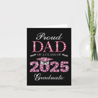 Stolzer Vater eines Cl von 2025 Graduat Karte