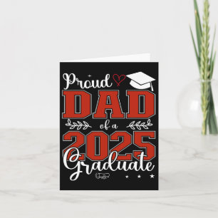 Stolzer Vater eines Cl von 2025 Graduat zum Abschl Karte