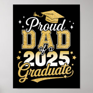 Stolzer Vater eines Cl von 2025 Graduate Senior Gr Poster