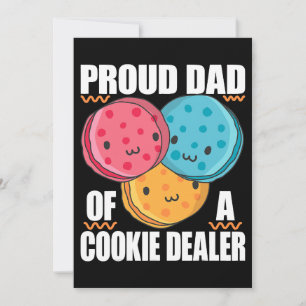 Stolzer Vater eines Cookie Dealers für Girls Scout Einladung