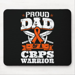 Stolzer Vater eines CRPS-Kriegers RSD-Sensibilisie Mousepad