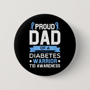 Stolzer Vater eines Diabetes-Warrior T1d-Bewusstse Button
