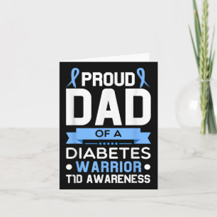 Stolzer Vater eines Diabetes-Warrior T1d-Bewusstse Karte