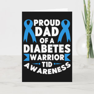Stolzer Vater eines Diabetes-Warrior T1d-Bewusstse Karte