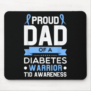 Stolzer Vater eines Diabetes-Warrior T1d-Bewusstse Mousepad
