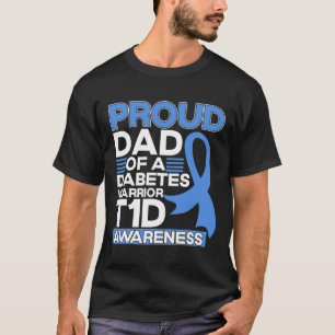Stolzer Vater eines Diabetes-Warrior T1d-Bewusstse T-Shirt