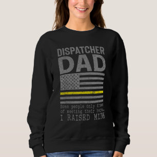Stolzer Vater eines Dispatchers Dünne Goldene Lini Sweatshirt