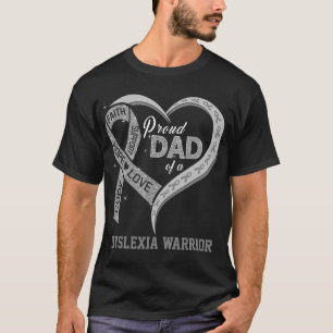 Stolzer Vater eines Dyslexie-Kriegers T-Shirt