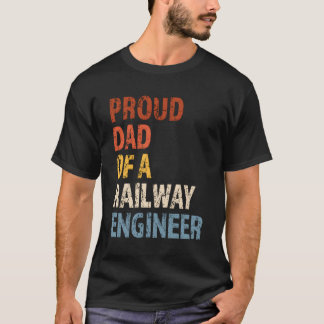 Stolzer Vater eines Eisenbahningenieurs Vintage Ty T-Shirt