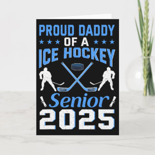 Stolzer Vater eines Eishockey-Absolventen 2025 Abs Karte