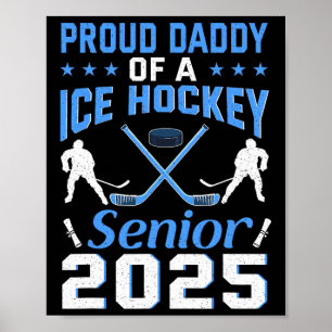 Stolzer Vater eines Eishockey-Absolventen 2025 Abs Poster