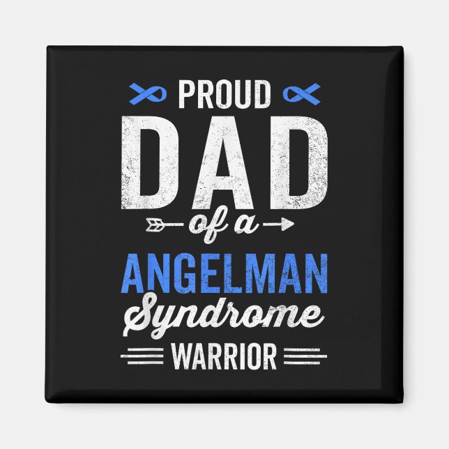 Stolzer Vater eines Engelman-Syndroms Warrior Surv Magnet (Vorne)