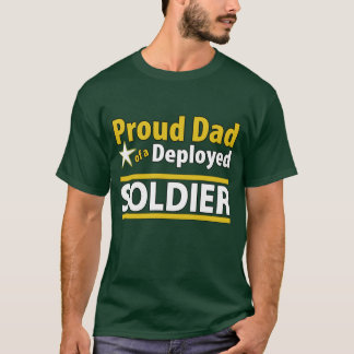 Stolzer Vater eines entfalteten Soldat-Shirts T-Shirt