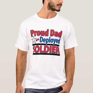 Stolzer Vater eines entfalteten Soldat-Shirts T-Shirt