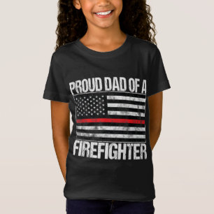 Stolzer Vater eines Feuerwehrmanns - Feuerwehrpare T-Shirt