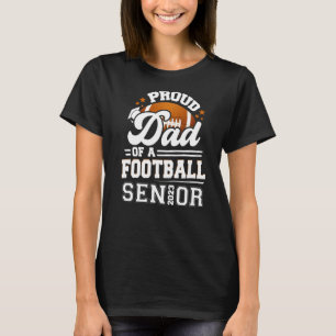 Stolzer Vater eines Football Senior 2023 Abschluss T-Shirt