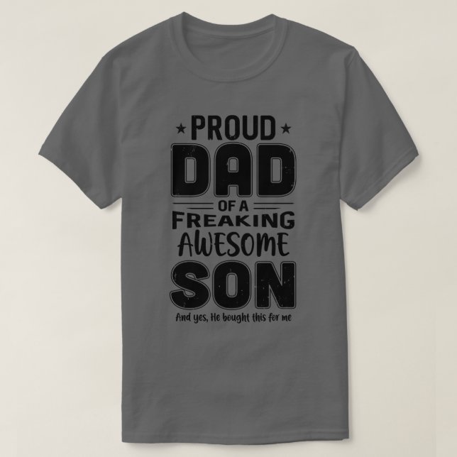 Stolzer Vater eines frisch Phantastischen Son Funn T-Shirt (Design vorne)