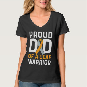 Stolzer Vater eines gehörlosen Kriegers ASL-Gebärd T-Shirt