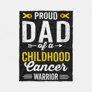 Stolzer Vater eines Krebserkrankungskriegers im Ki Fleecedecke