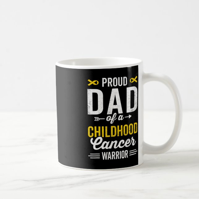 Stolzer Vater eines Krebserlebnisüberlebens im Kin Kaffeetasse (Rechts)
