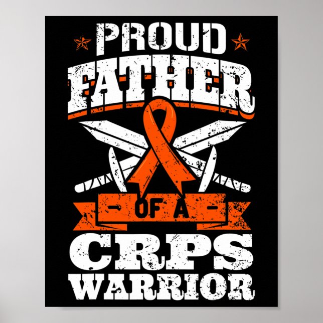 Stolzer Vater eines Kriegers der Crps Rsd-Bewussts Poster (Vorne)