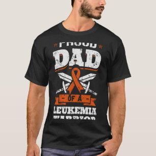 Stolzer Vater eines Leukämie Kriegers Daddy Bewuss T-Shirt