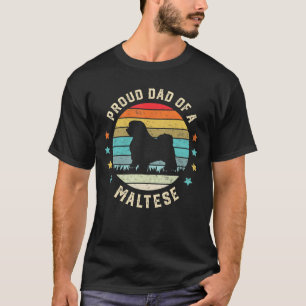 Stolzer Vater eines maltesischen Haustier Vater Va T-Shirt