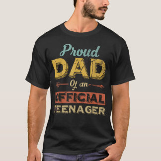 Stolzer Vater eines offiziellen 13. Geburtstagssoh T-Shirt