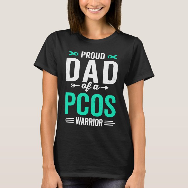 Stolzer Vater eines PCOS-Kriegeraufklärers T-Shirt (Vorderseite)