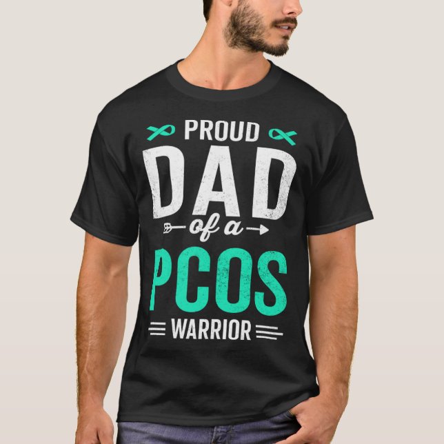 Stolzer Vater eines PCOS-Kriegeraufklärers T-Shirt (Vorderseite)