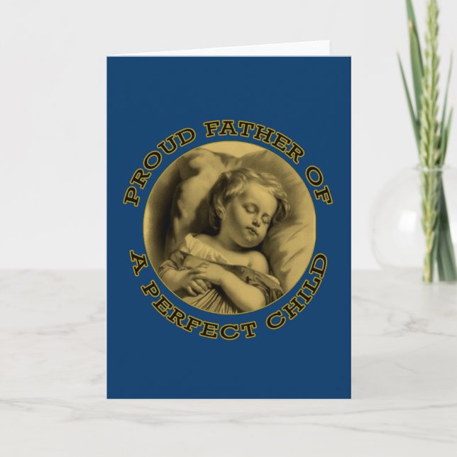 STOLZER VATER EINES PERFEKTEN KINDES KARTE (Vorderseite)