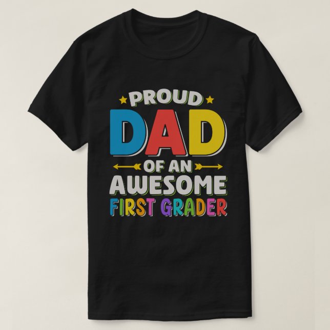 Stolzer Vater eines Phantastischen ersten Grades T-Shirt (Design vorne)