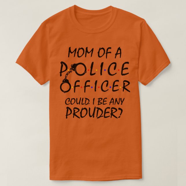Stolzer Vater eines Polizeibeamten T-Shirt (Design vorne)