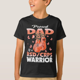 Stolzer Vater eines Rsd-Crps-Krieger-Bewusstseinsb T-Shirt