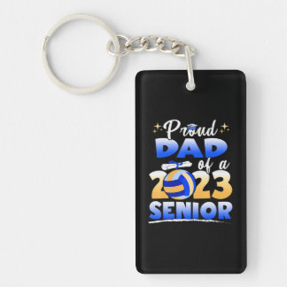 Stolzer Vater eines Senior Volleyball Abschlusses  Schlüsselanhänger