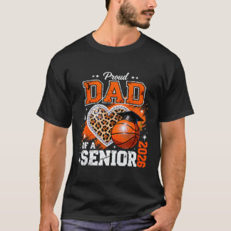 Stolzer Vater eines Seniors 2026 Sketll Leopard Ab T-Shirt