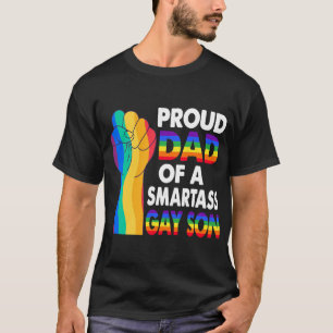 Stolzer Vater eines Smartass Gay Son Gay Pride LGB T-Shirt