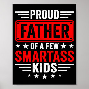 Stolzer Vater einiger cleverer Kinder Kinder Lusti Poster