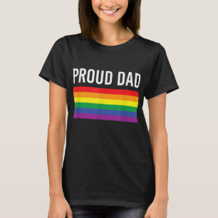 Stolzer Vater - Gay Pride LGBTQ Vater Eltern T-Shirt