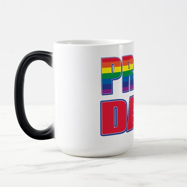 Stolzer Vater - Gay Pride Verwandlungstasse (Links)