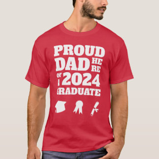 Stolzer Vater hier von einem 2024-Absolvent stolz  T-Shirt